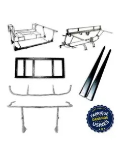 KIT ESTRUCTURA TUBULAR MEHARI MOD MODERNO GALVA