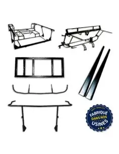 KIT ESTRUCTURA TUBULAR MEHARI MOD MODERNO NEGRO