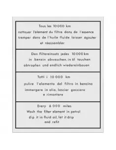 PEGATINA FILTRO DE AIRE AMI TRANSPARENTE NEGRA