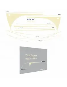 PEGATINAS DOLLY GRIS BLANCO 2