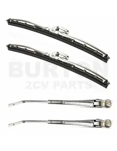 KIT DE BRAZOS MAS ESCOBILLAS INOX 2CV