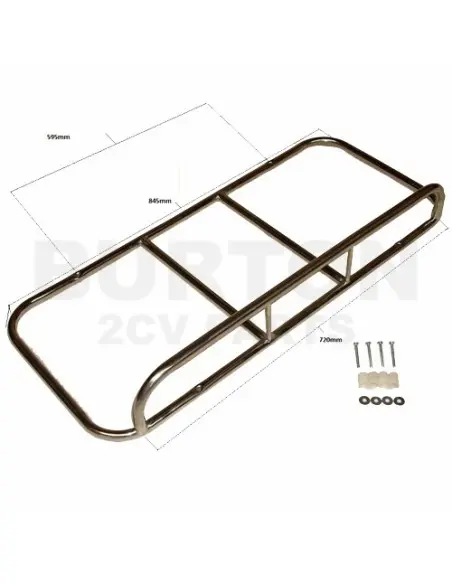 PORTA EQUIPAJES INOX NEGRO MALETERO 2CV/DYANE